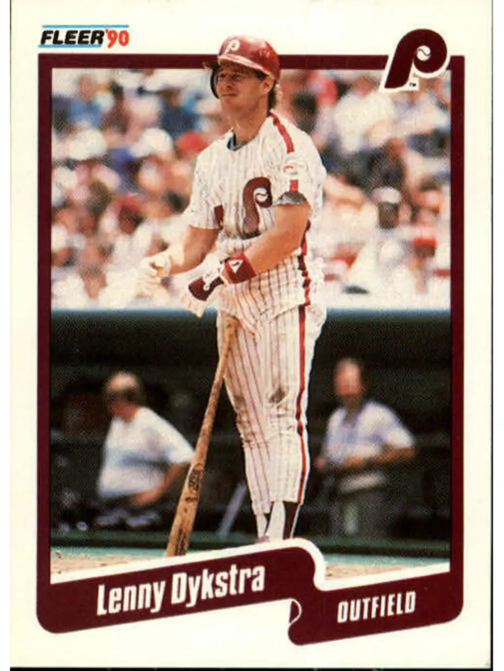 1990 Lenny Dykstra Fleer Baseball Card #556